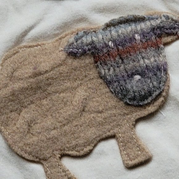 CATE & LEVI Organic Onesie - Baby - Made in Canada NEW NWT 3-6 mo Sheep - Picture 4 of 5